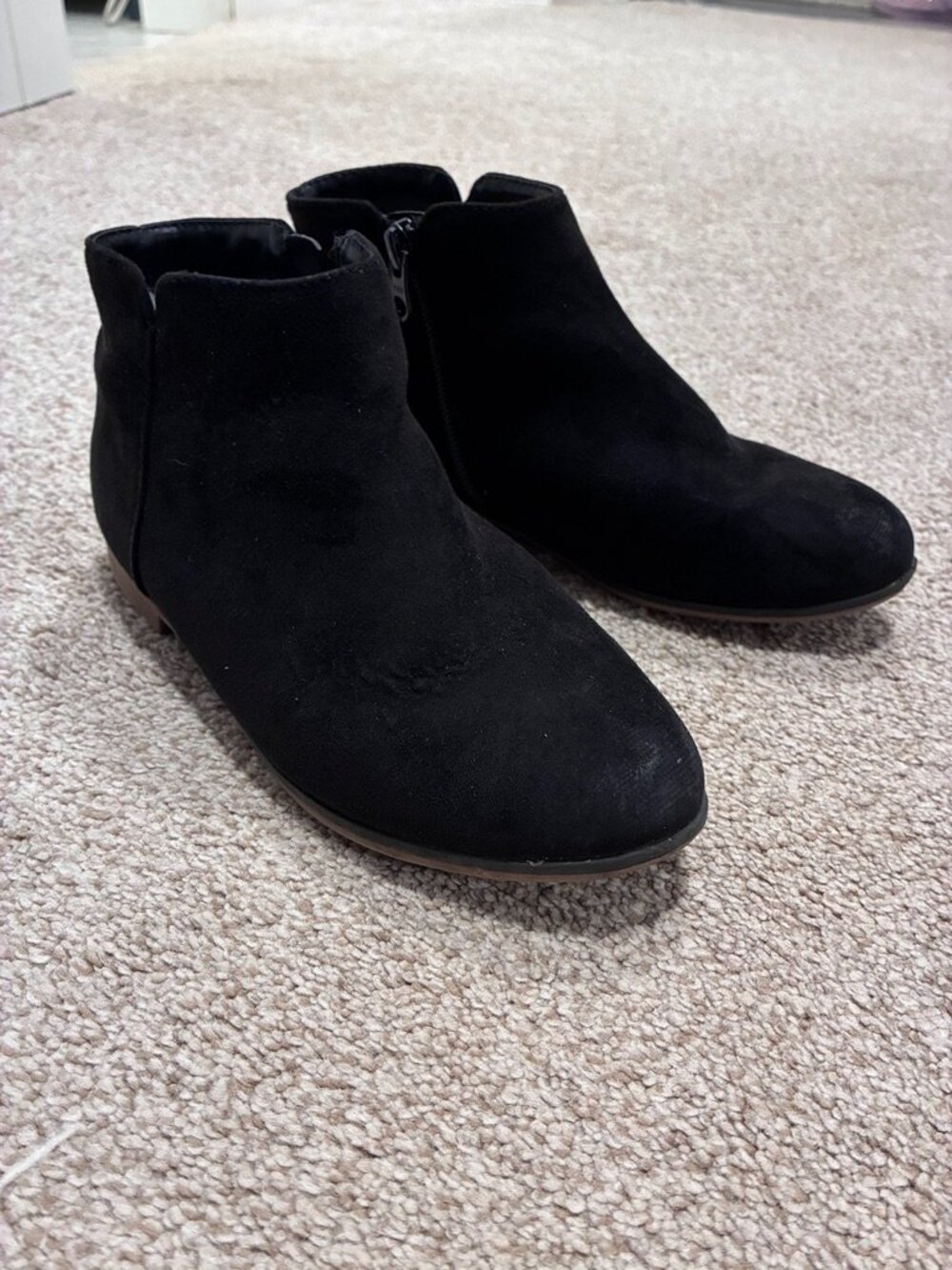 Cat & Jack Black Ankle Boots Kids Size 2